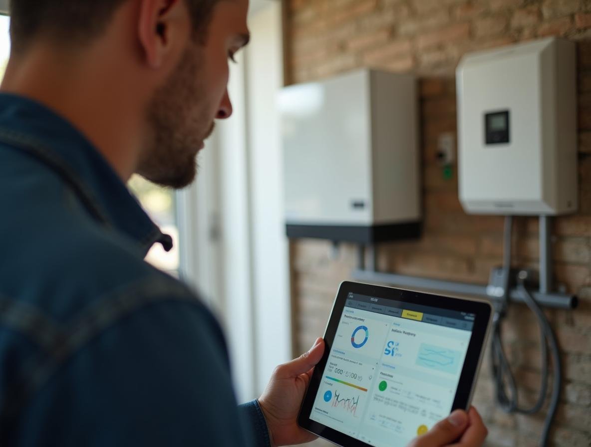 Nastavenie meniča a batérie fotovoltickej elektrárne